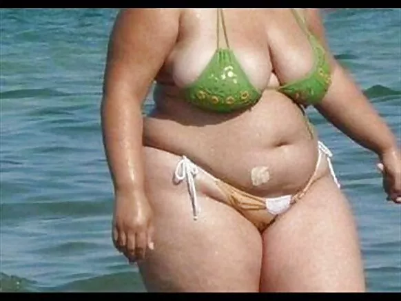 BBW Bikini Voyeur Plage - Cul Candid - Cams Cachés Cul - Espionnant la Grande Fucking Se Cul.